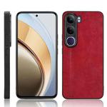 For vivo V40 Lite 4G / 5G IDN Cow Pattern Sewing Back Cover Phone Case(Red)