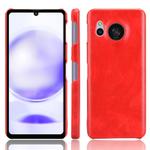 For Sharp Aquos Sense8 Litchi Texture Back Cover Phone Case(Red)
