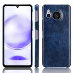 For Sharp Aquos Sense8 Litchi Texture Back Cover Phone Case(Blue)