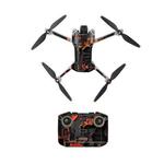 For DJI Mini 4 Pro / RC-N2 Drone Body Remote Control Protective Sticker(Orange Light Weapon)