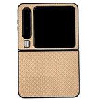 For Huawei Pura X Weave Texture PC Phone Case(Gold)
