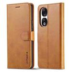 For Honor 90 LC.IMEEKE Calf Texture Leather Phone Case(Brown)