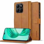 For Honor X8b LC.IMEEKE Calf Texture Leather Phone Case(Brown)