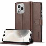 For Honor 400 Lite Global LC.IMEEKE Calf Texture Leather Phone Case(Coffee)