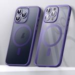 For iPhone 15 Pro SULADA Magsafe Magnetic Matte PC + TPU Phone Case(Dark Purple)