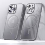 For iPhone 15 Pro Max SULADA Magsafe Magnetic Matte PC + TPU Phone Case(Titanium Gray)