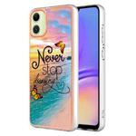 For Samsung Galaxy A05 Electroplating IMD TPU Phone Case(Dream Butterfly)