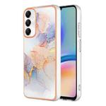 For Samsung Galaxy A05s Electroplating IMD TPU Phone Case(White Marble)