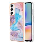 For Samsung Galaxy A05s Electroplating IMD TPU Phone Case(Blue Marble)