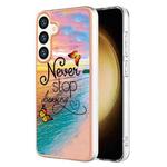 For Samsung Galaxy S24+ 5G Electroplating IMD TPU Phone Case(Dream Butterfly)