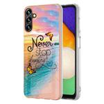 For Samsung Galaxy A35 5G Electroplating IMD TPU Phone Case(Dream Butterfly)
