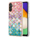 For Samsung Galaxy A55 5G Electroplating IMD TPU Phone Case(Colorful Scales)