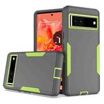 For Google Pixel 7 2 in 1 Magnetic PC + TPU Phone Case(Gray+Fluorescent Green)