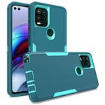 For Motorola Moto G Stylus 5G 2 in 1 Magnetic PC + TPU Phone Case(Blue+Blue Green)