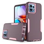 For Motorola Moto G Stylus 2023 2 in 1 Magnetic PC + TPU Phone Case(Purple Red+Pink)