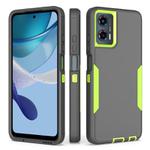 For Motorola Moto G 5G 2024 / G Play 5G 2024 2 in 1 Magnetic PC + TPU Phone Case(Gray+Fluorescent Green)