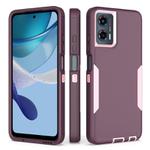 For Motorola Moto G 5G 2024 / G Play 5G 2024 2 in 1 Magnetic PC + TPU Phone Case(Purple Red+Pink)