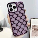 For iPhone 13 Pro Max Mermaid Scale Electroplated Glitter Paper Phone Case(Purple)