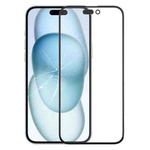 For iPhone 15 Plus Front Screen Outer Glass Lens with OCA Optically Clear Adhesive