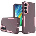 For Samsung Galaxy S23 5G 2 in 1 Magnetic PC + TPU Phone Case(Purple Red+Pink)