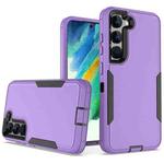 For Samsung Galaxy S23+ 5G 2 in 1 Magnetic PC + TPU Phone Case(Purple+Black)