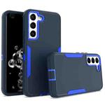 For Samsung Galaxy S22 5G Magnetic 2 in 1 PC Hybrid TPU Phone Case(Royal Blue+Dark Blue)