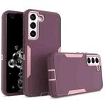 For Samsung Galaxy S22 5G 2 in 1 Magnetic PC + TPU Phone Case(Purple Red+Pink)