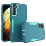 For Samsung Galaxy S22+ 5G 2 in 1 Magnetic PC + TPU Phone Case(Blue+Blue Green)