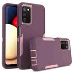 For Samsung Galaxy A03s 2 in 1 Magnetic PC + TPU Phone Case(Purple Red+Pink)