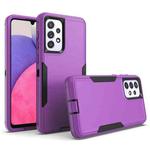 For Samsung Galaxy A33 5G 2 in 1 Magnetic PC + TPU Phone Case(Purple+Black)