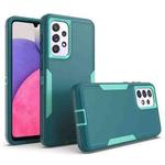 For Samsung Galaxy A33 5G Magnetic 2 in 1 PC Hybrid TPU Phone Case(Blue+Blue Green)