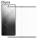 For Xiaomi 14 Pro / 14 Ultra 25pcs 9H HD 3D Curved Edge Tempered Glass Film(Black)