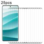 For Redmi Note 14 Pro 4G / Note 14 Pro+ 4G 25pcs 9H HD 3D Curved Edge Tempered Glass Film(Black)