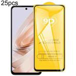 For Xiaomi Poco M6 Plus 5G 25pcs 9D Full Glue Screen Tempered Glass Film
