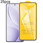 For Xiaomi Redmi K80 / K80 Pro 25pcs 9D Full Glue Screen Tempered Glass Film