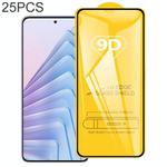 For Xiaomi Redmi Note 14 5G India 25pcs 9D Full Glue Screen Tempered Glass Film