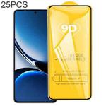 For Xiaomi Redmi Turbo 4 Pro 25pcs 9D Full Glue Screen Tempered Glass Film