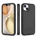 For iPhone 15 2 in 1 Magnetic PC + TPU Phone Case(Black)