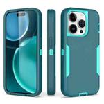 For iPhone 15 Pro 2 in 1 Magnetic PC + TPU Phone Case(Blue+Blue Green)