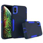 For iPhone X / XS 2 in 1 Magnetic PC + TPU Phone Case(Royal Blue+Dark Blue)