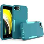 For iPhone 6 / 7 / 8 2 in 1 Magnetic PC + TPU Phone Case(Blue+Blue Green)