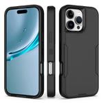 For iPhone 16 Pro Max 2 in 1 Magnetic PC + TPU Phone Case(Black)