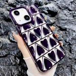 For iPhone 14 Little Love Electroplated Phone Case(Purple)