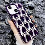 For iPhone 13 Little Love Electroplated Phone Case(Purple)