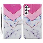 For Samsung Galaxy A05s Painted Pattern Horizontal Flip Leather Phone Case(Smoke Marble)