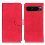 For Google Pixel 10 Pro / 9 Pro KHAZNEH Retro Texture Flip Leather Phone Case(Red)