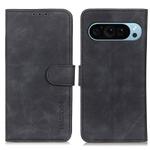 For Google Pixel 10 / 9 KHAZNEH Retro Texture Flip Leather Phone Case(Black)