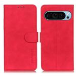 For Google Pixel 10 / 9 KHAZNEH Retro Texture Flip Leather Phone Case(Red)