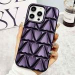 For iPhone 12 Pro Max Little Love Oil Spray Phone Case(Dark Purple)