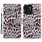 For Motorola Edge 40 Painted Pattern Horizontal Flip Leather Phone Case(Leopard)